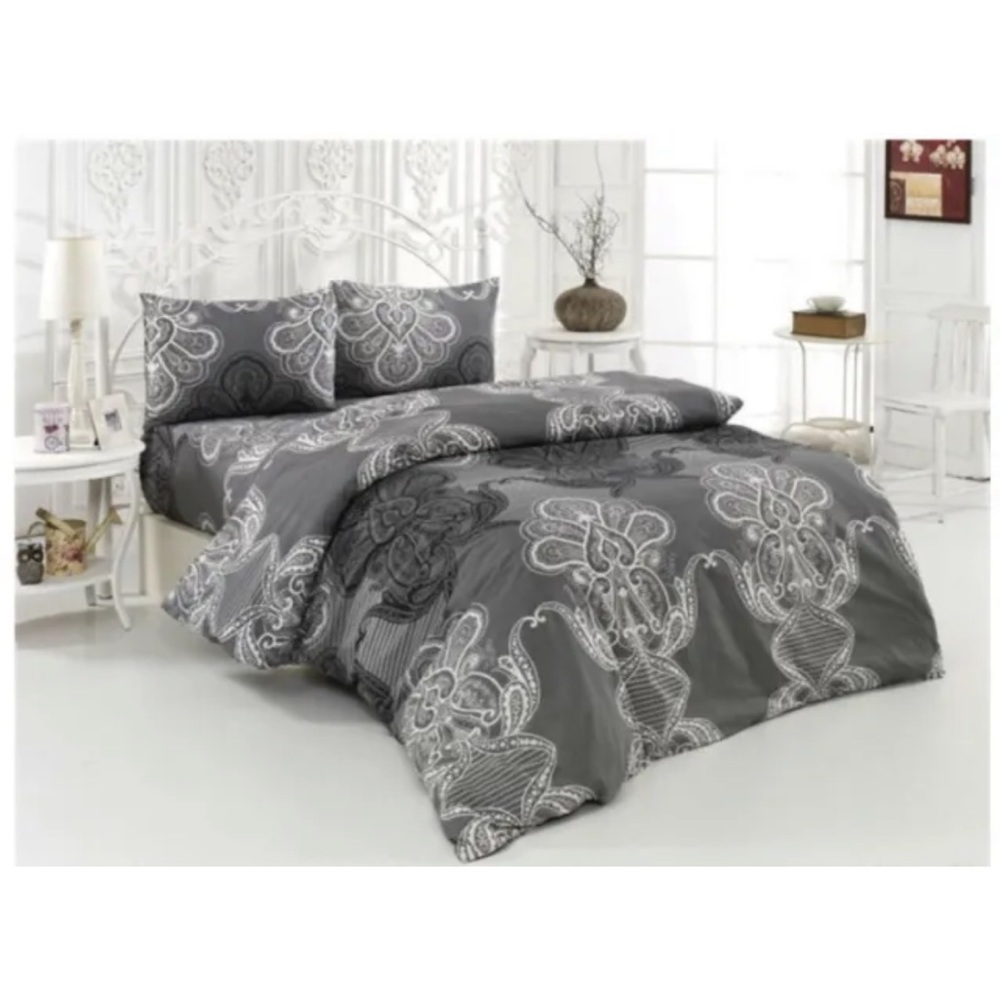 HANDCRAFTED IN TURKEY 100% COTTON TURKEY QUEEN SHEET SET 4 PC.